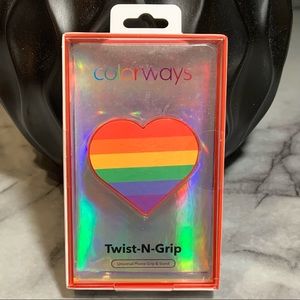 Colorways Universal Phone Grip Rainbow Pride Heart